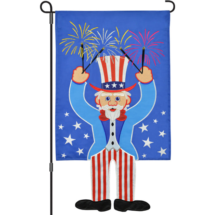 13 in. Flag - Uncle Sam Sparklers