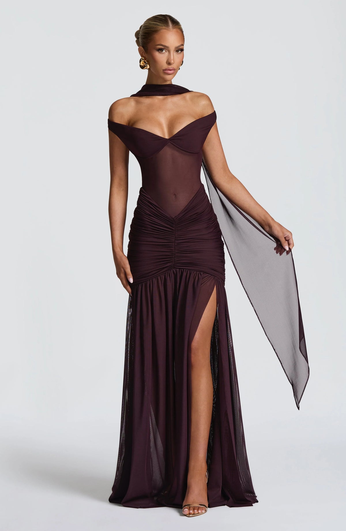 Alaia Maxi Dress - Plum