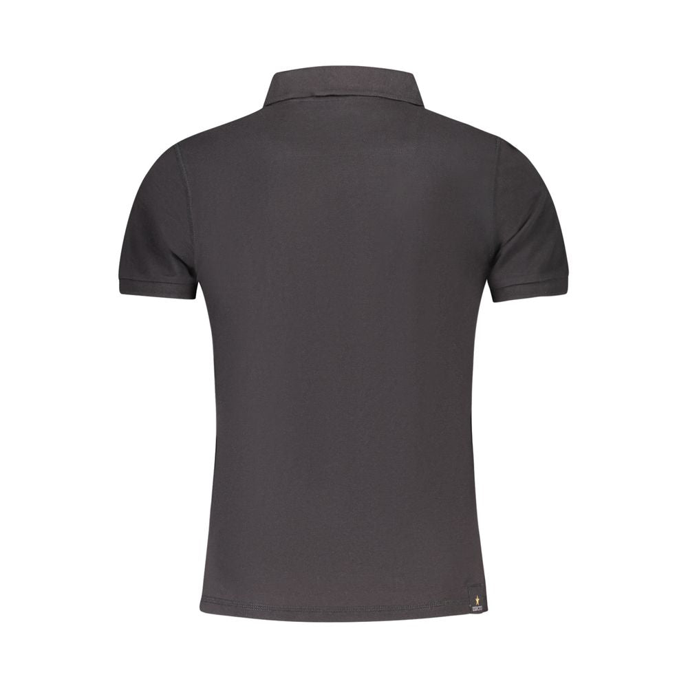Accademia Militare Black Cotton Men Polo