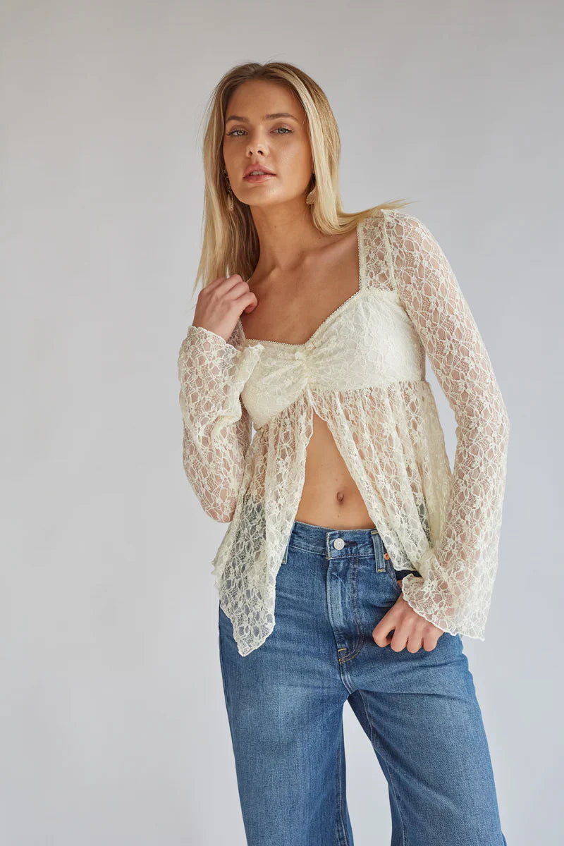 Gypsy Lace Bell Sleeve Top