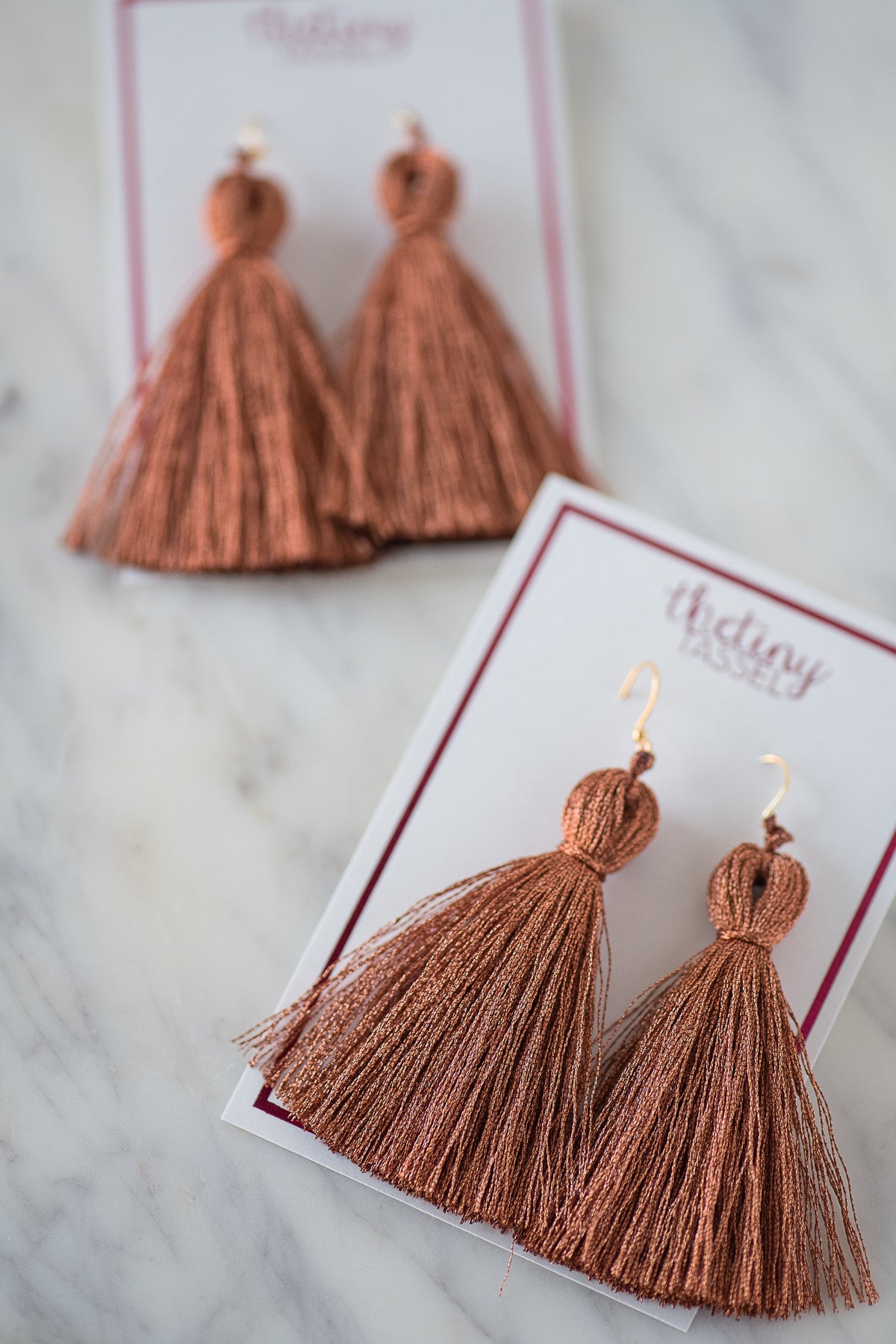 The St. Margaret Tassel Earring in Copper