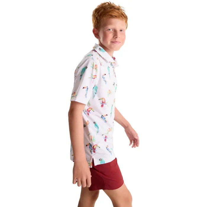 Chubbies Kids' Dude Where's Macaw Polo