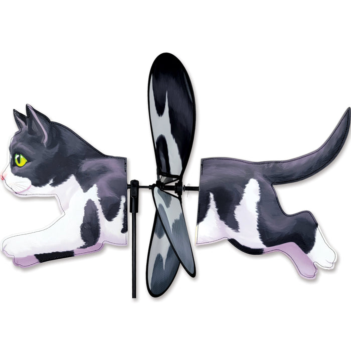 Deluxe Petite Spinner - Black & White Cat