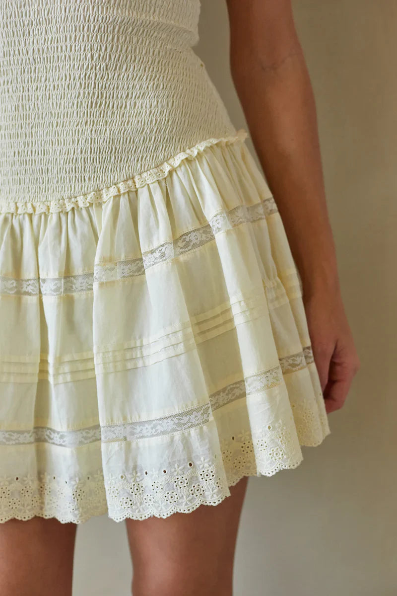 Hallie Smocked Mini Dress