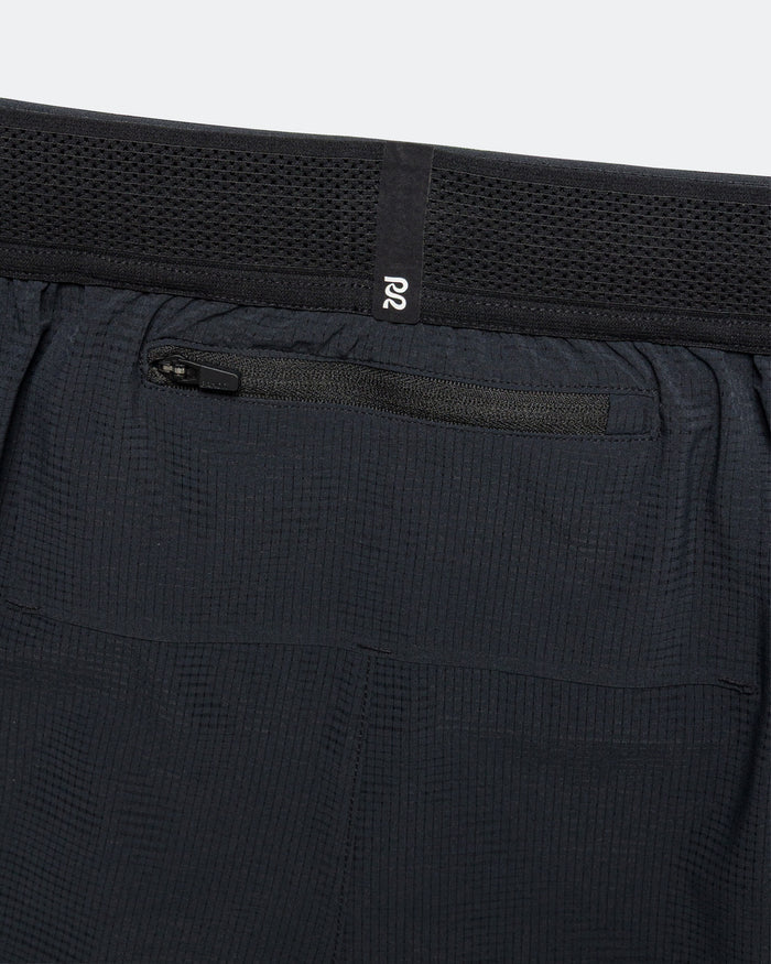 Mens CoolGrid 3in Split Short - Black