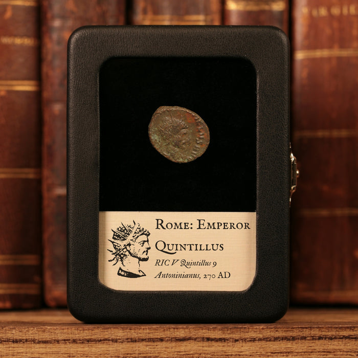 Rome, Emperor Quintillus, BI Antoninianus, Apollo (Major Greek God) - 270 CE - Roman Empire