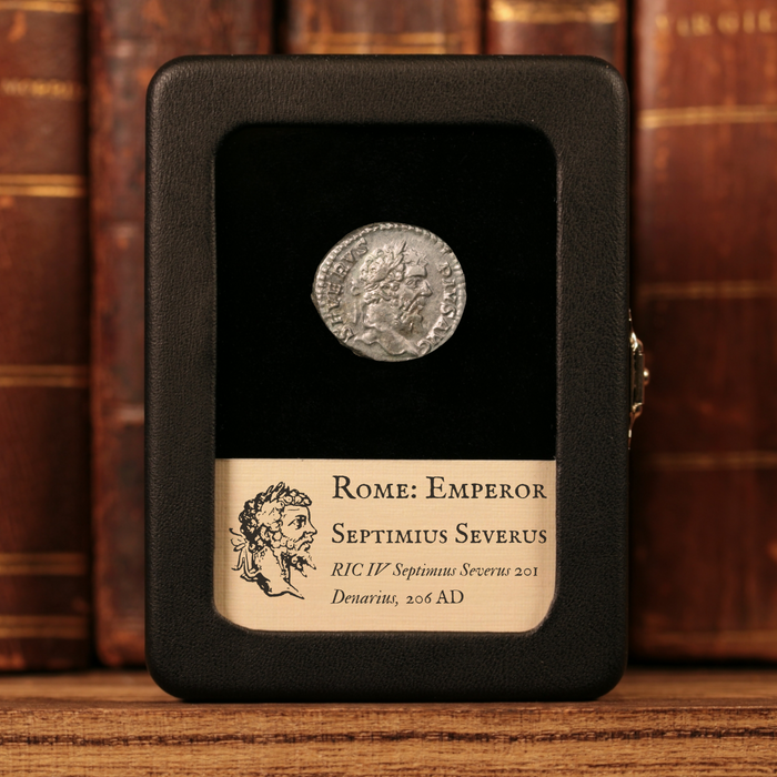 Rome, Septimius Severus, Denarius, Genius Reverse - 206 CE - Roman Empire