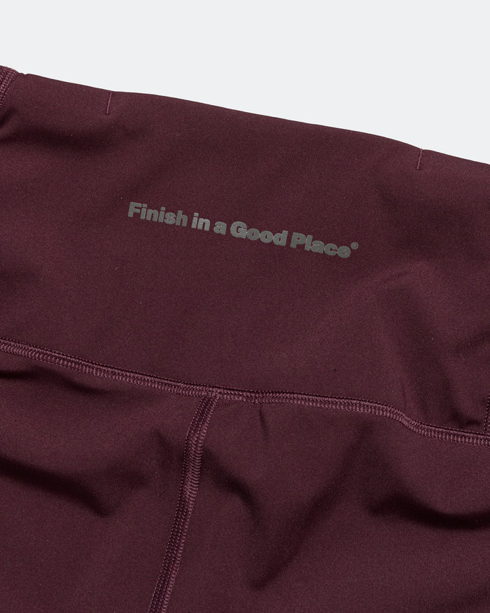 Womens Good Place Shorts - Merlot
