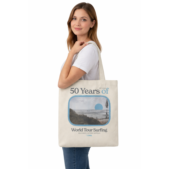 WSL50 Bells Beach Canvas Tote Bag