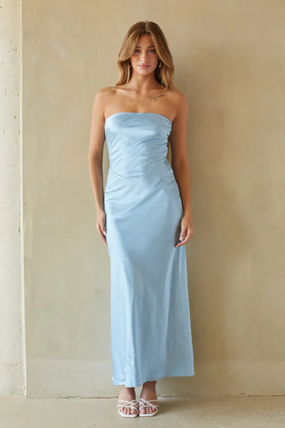 Romina Satin Maxi Dress