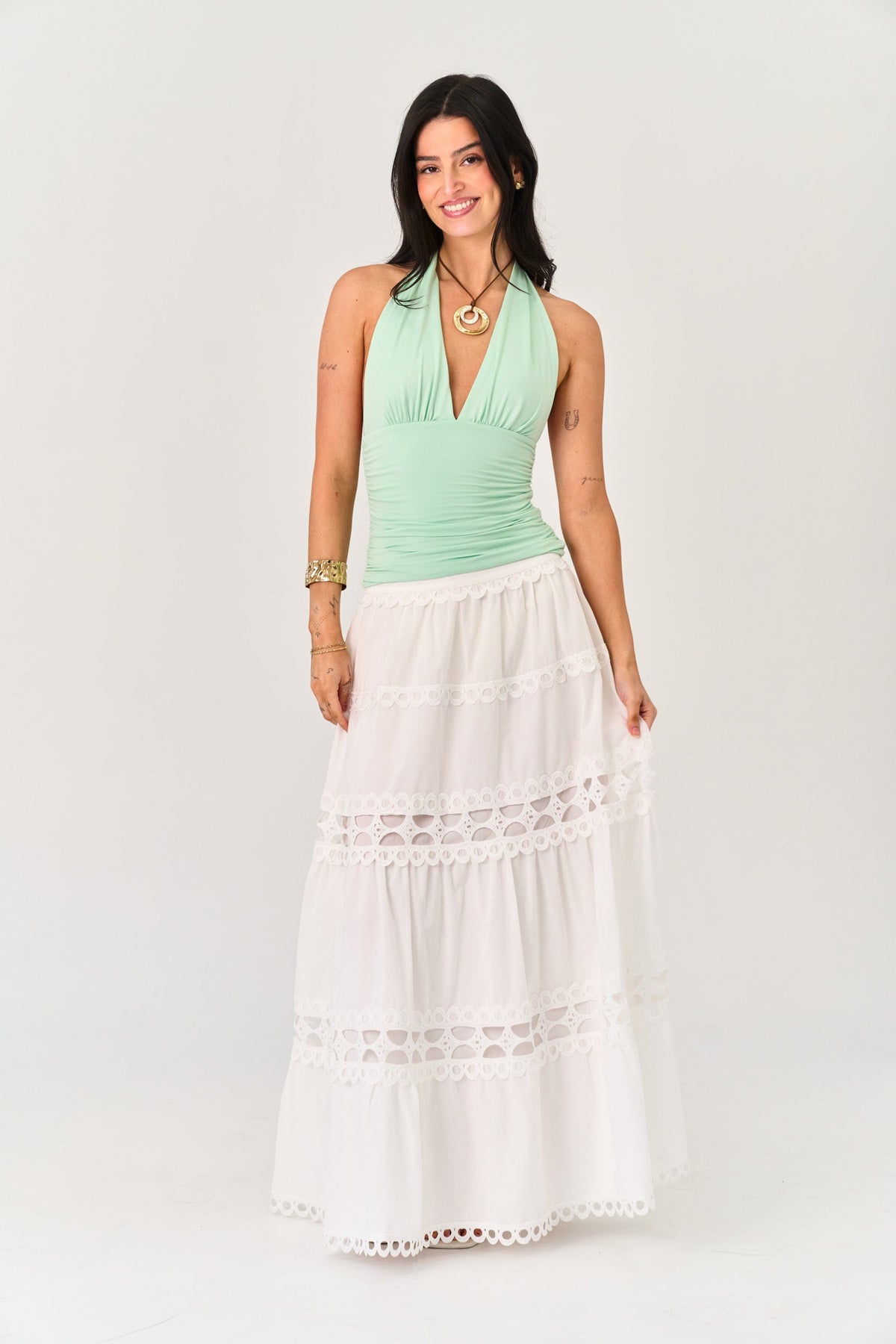 Cape May Halter Top in Mint
