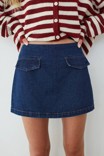 Dolly Denim Mini Skort