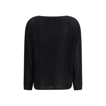 Allude Black Cashmere Sweater