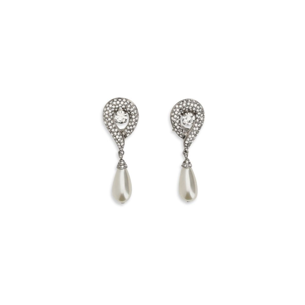 Alessandra Rich Silver Brass Earrings