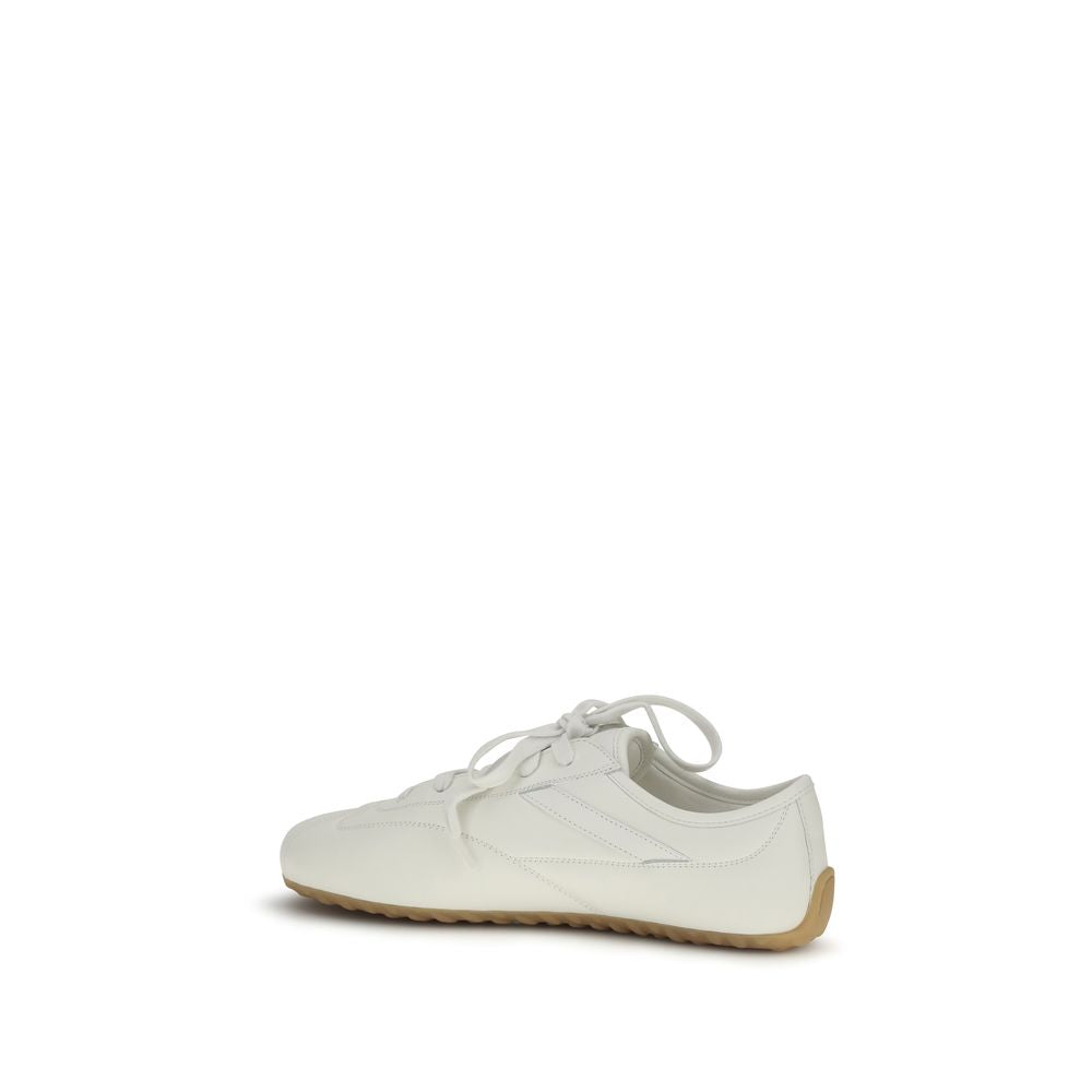 Alexander McQueen White Calf Leather Bos Taurus Athletic Sneakers