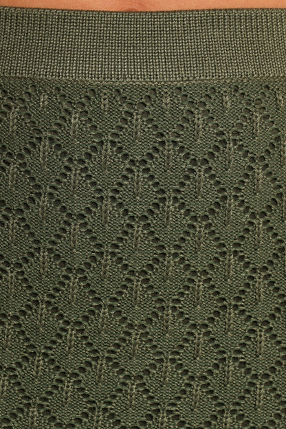Asplie Knit Top - Olive