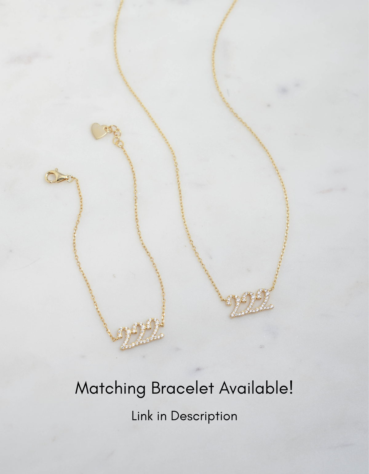 Studded 222 Necklace