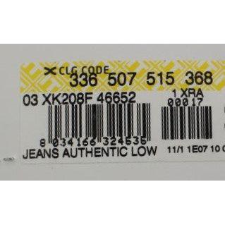 Acht Blue Cotton Stretch Low Waist Fit Jeans