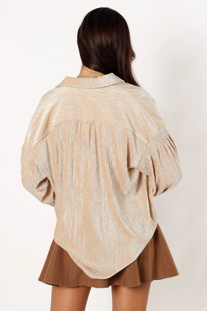 Cadence Long Sleeve Top - Cream