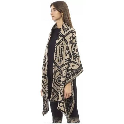 Alpha Studio Brown Wool Women Scarf