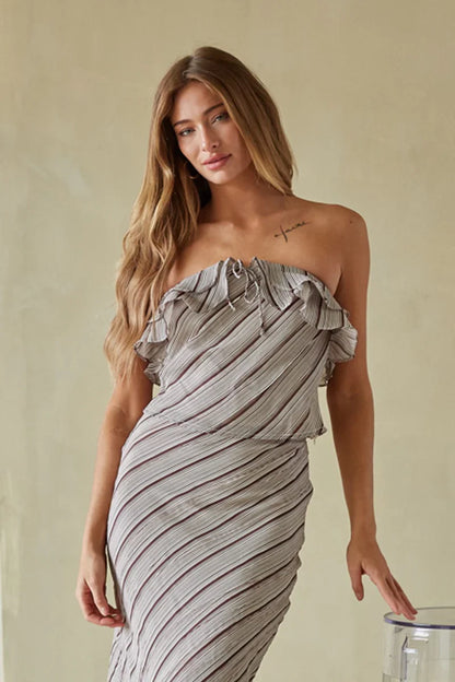 Tanya Ruffle Tube Top