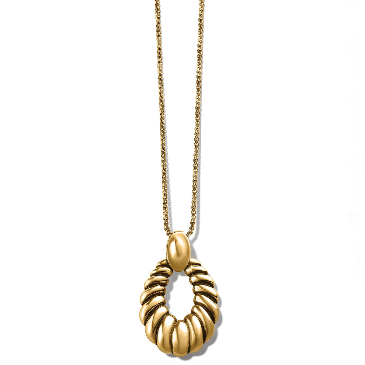 Athena Ferrara scalloped gold necklace