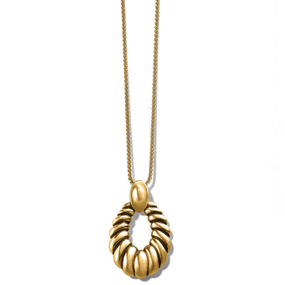 Athena Ferrara scalloped gold necklace