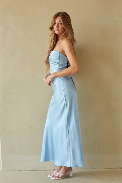 Romina Satin Maxi Dress