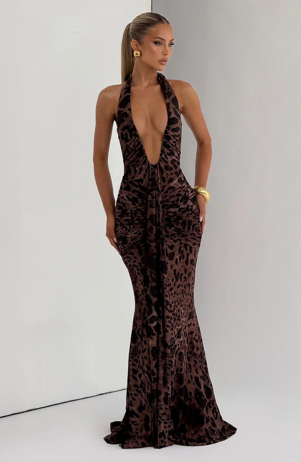 Rosetta Maxi Dress - Leopard Print