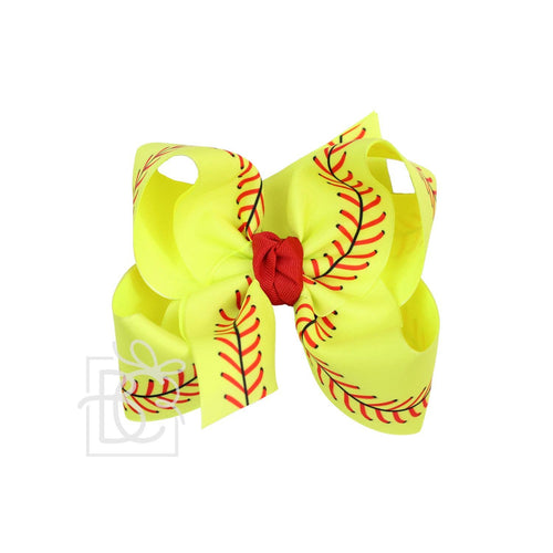 BASEBALL BOWS: 4.5 - LARGE / Layered Softball Bow