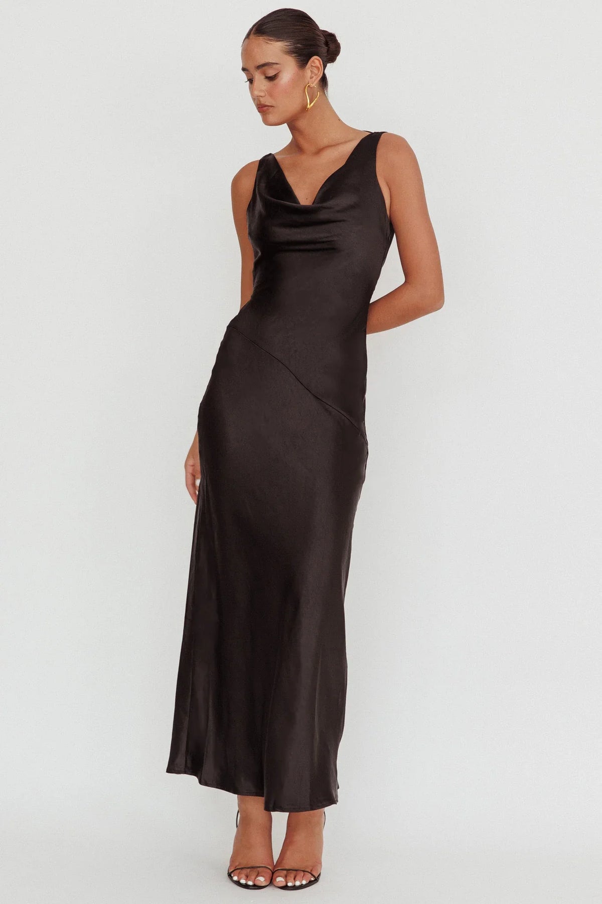 Cassiopeia Open Back Maxi Dress Black