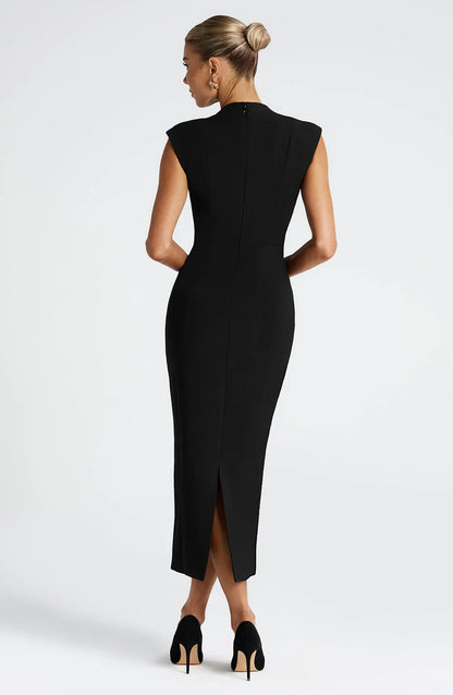 Nellie Midi Dress - Black