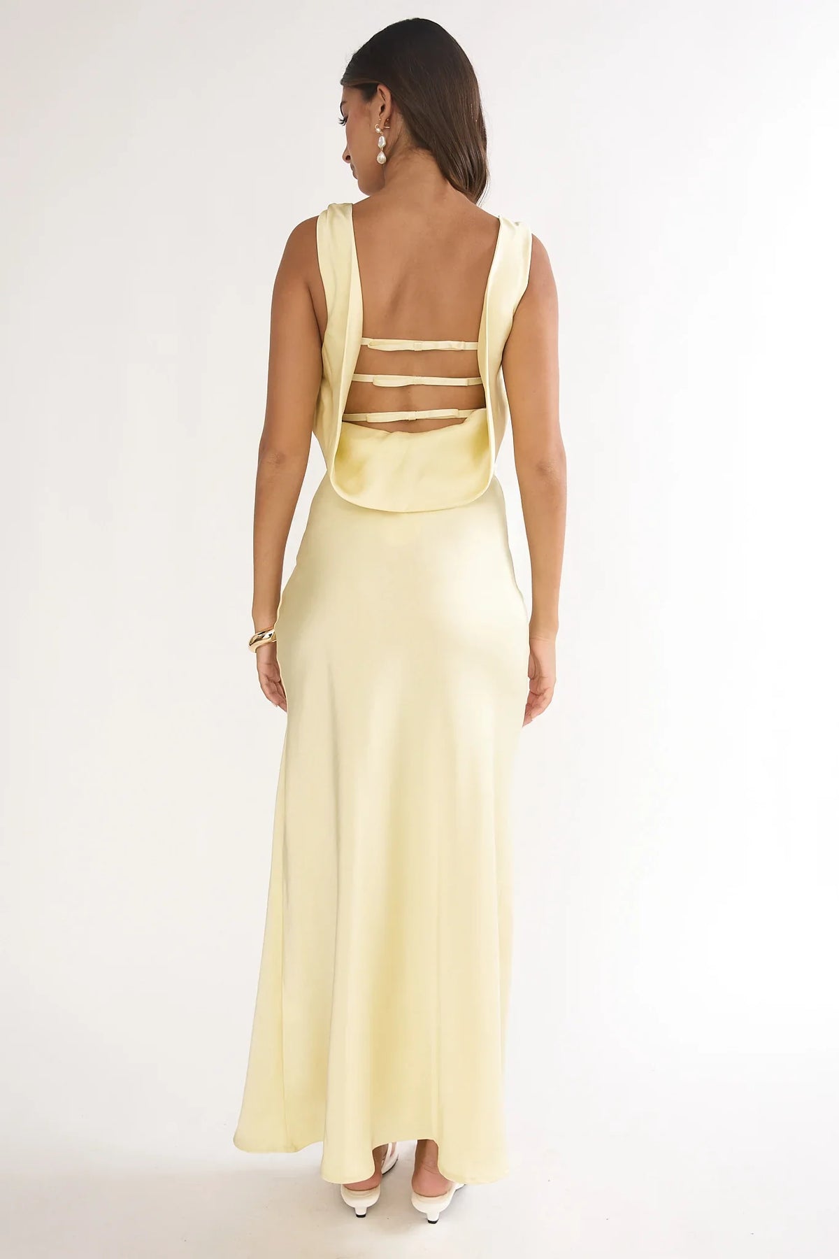 Limelight Luxe Triple Strap Back Maxi Dress Butter