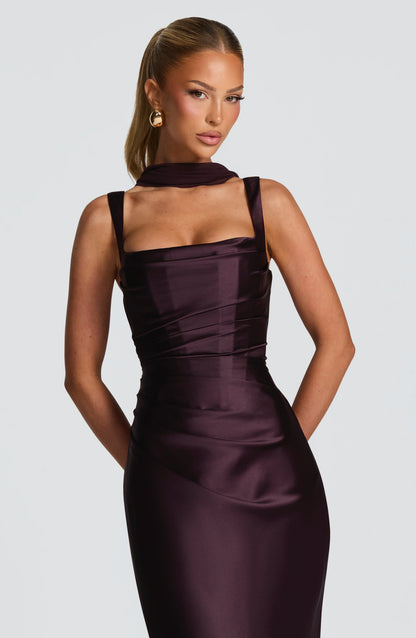 Calanthe Maxi Dress - Plum