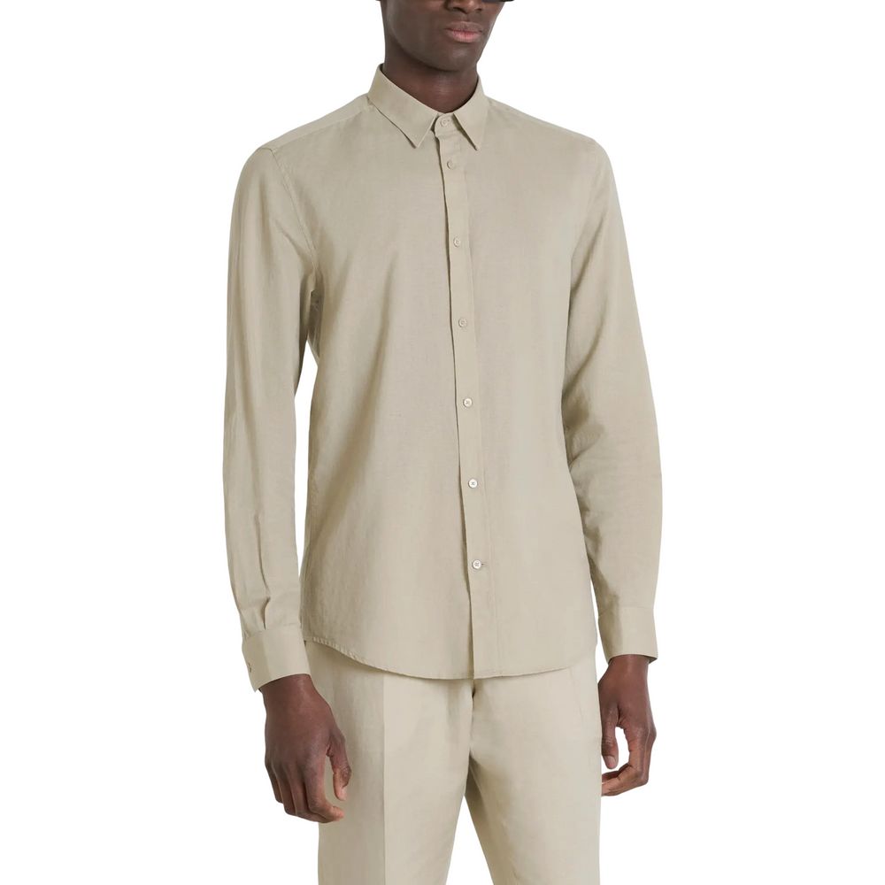 Antony Morato Beige Cotton Shirt