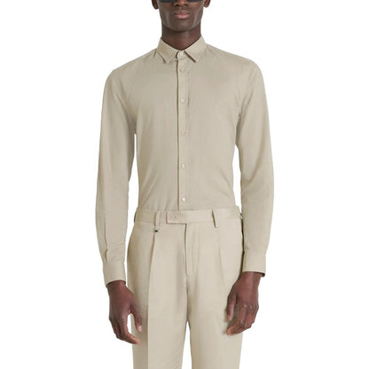 Antony Morato Beige Cotton Shirt