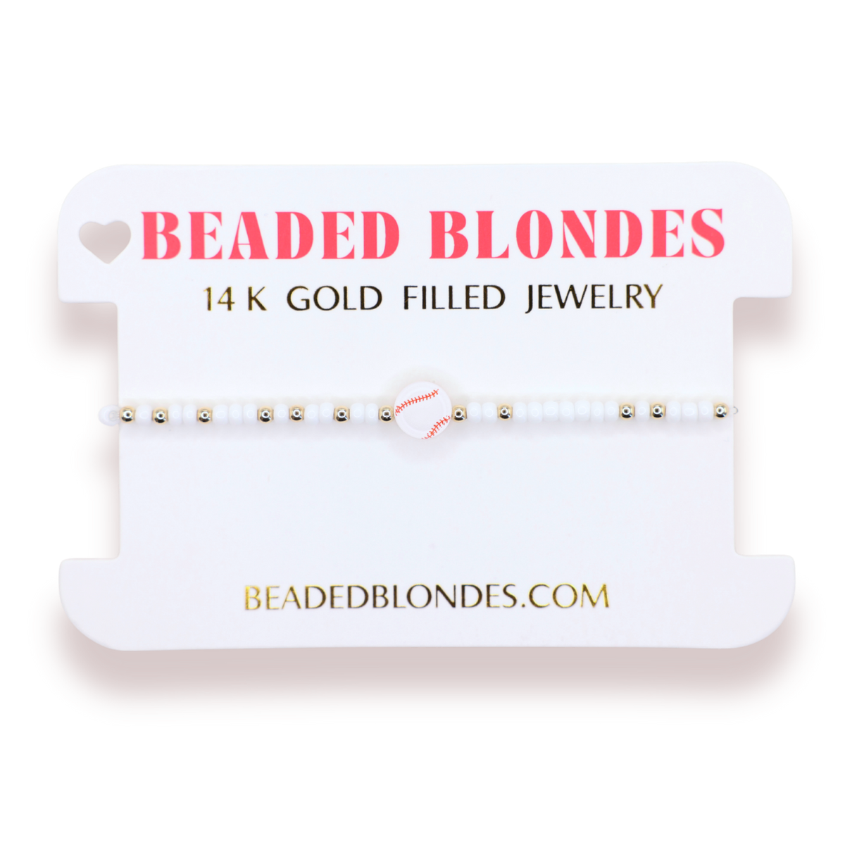 Baseball Bracelet on Color: Standard 6.75 inch