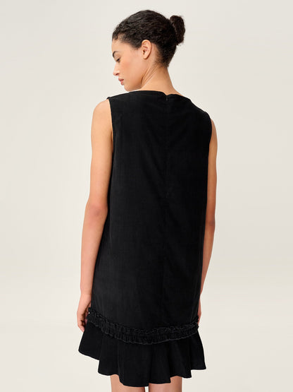 Adora Cord Dress in Black