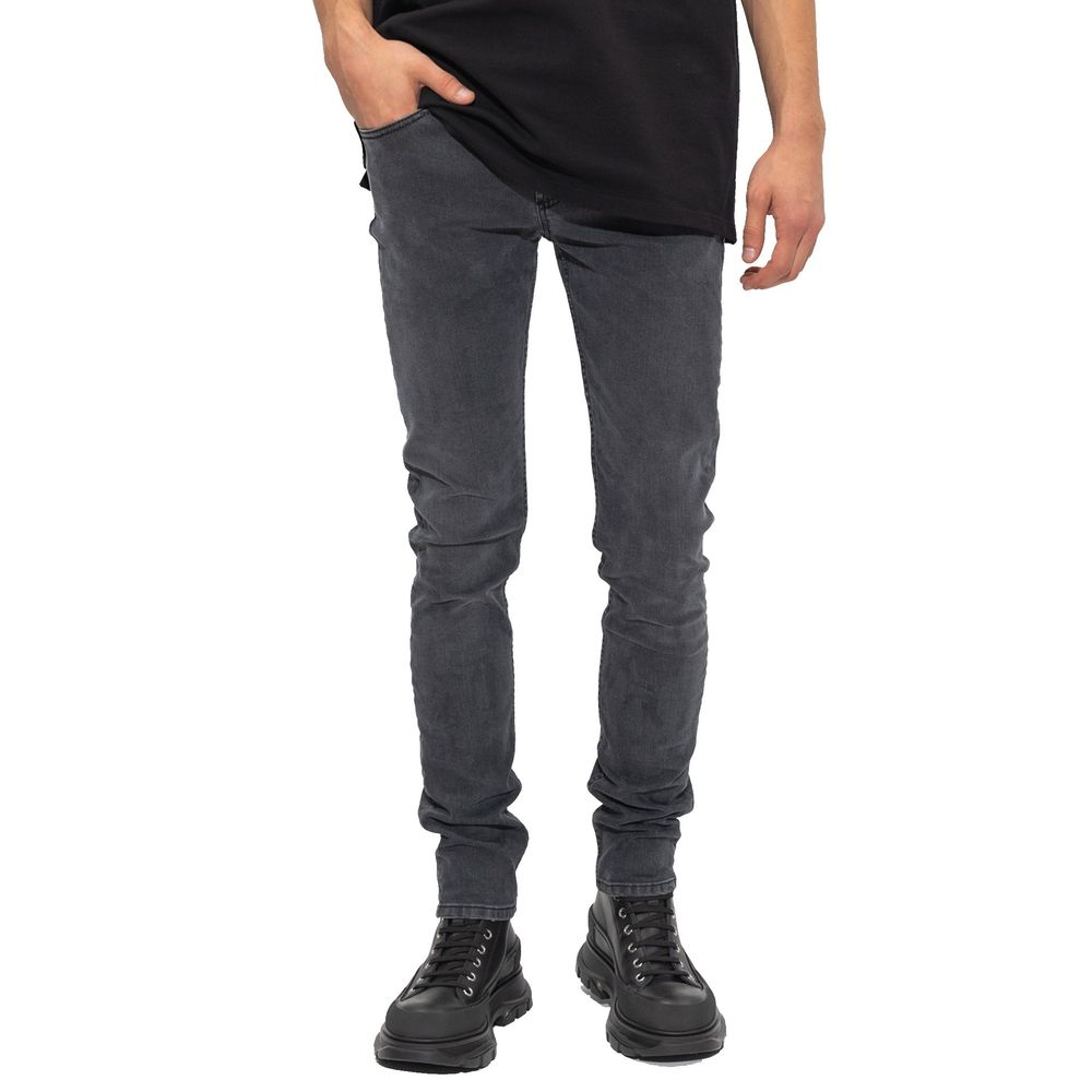 Alexander McQueen Black Cotton Skinny Jeans