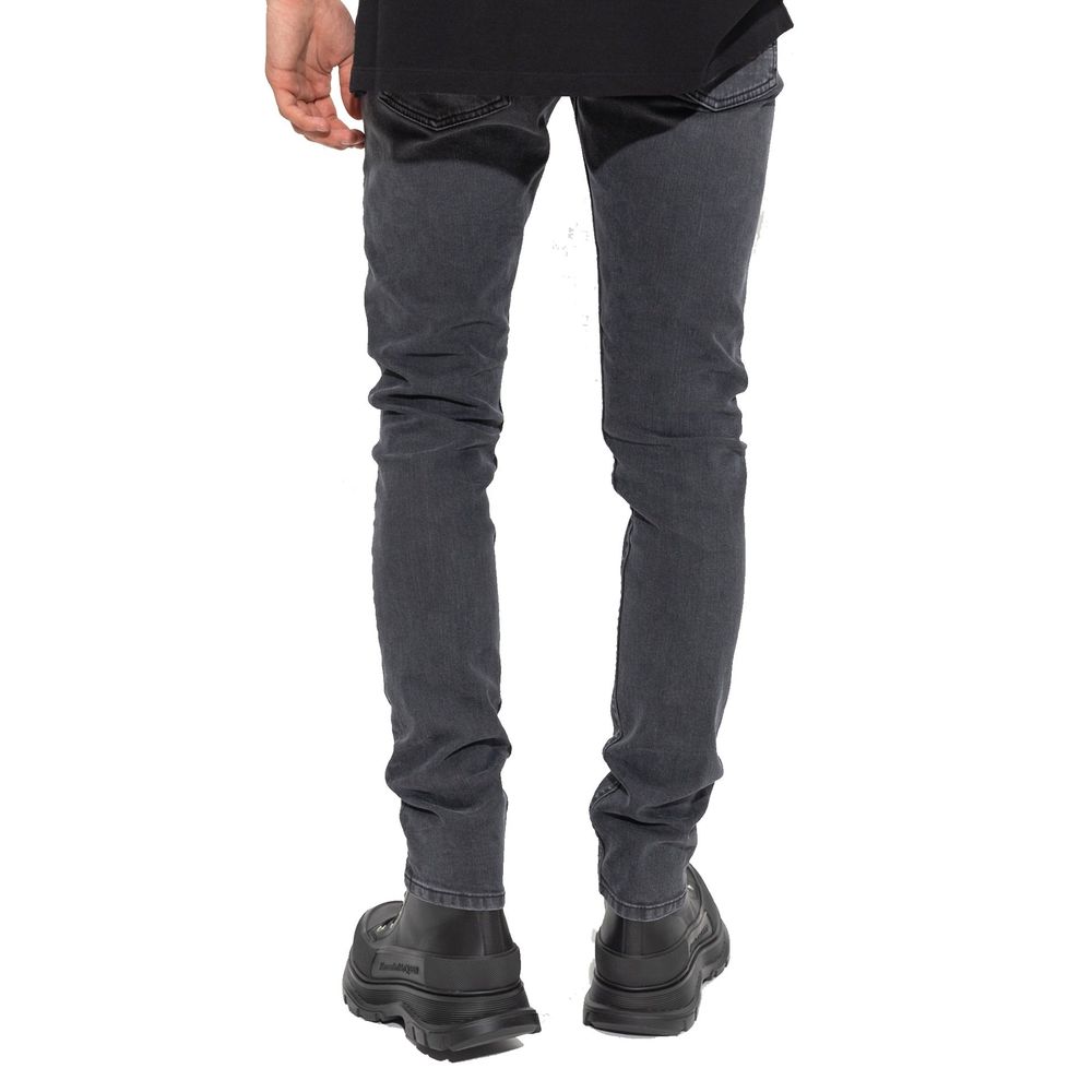 Alexander McQueen Black Cotton Skinny Jeans