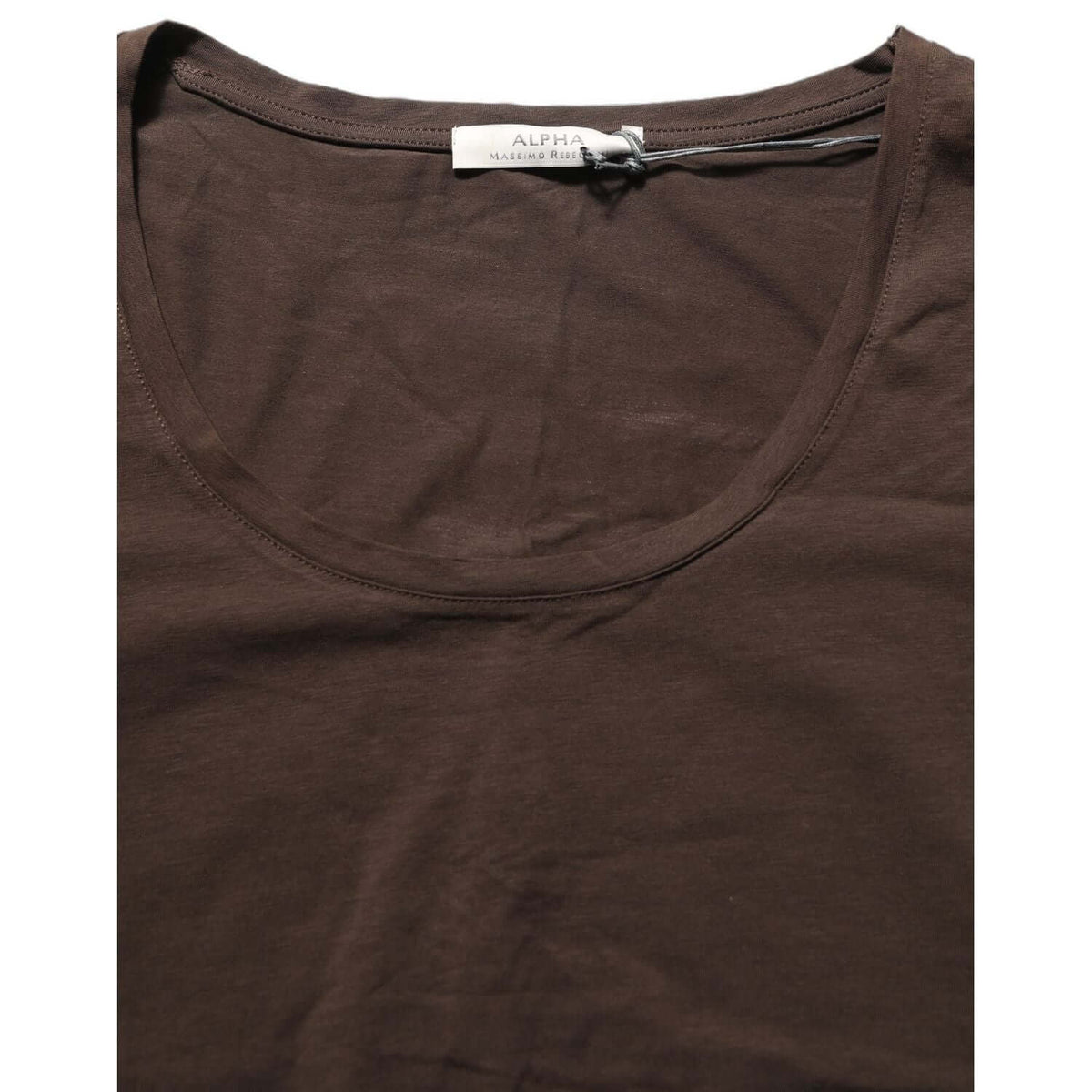 Alpha Massimo Rebecchi Brown Long Sleeves Round Neck Top