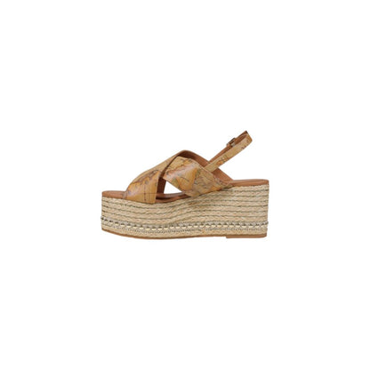 Alviero Martini Prima Classe Beige Polyethylene Platform Sandals