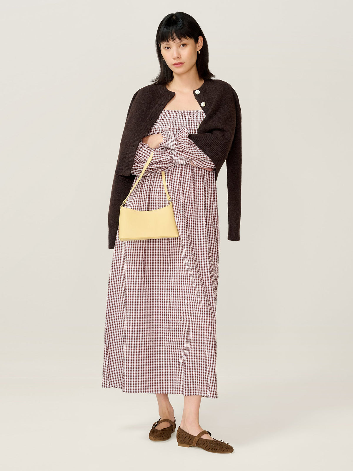 Amaryllis Dress in Chocolate