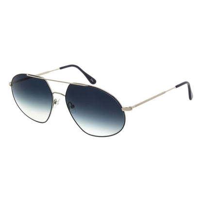 Andy Wolf Silver Metal Sunglasses
