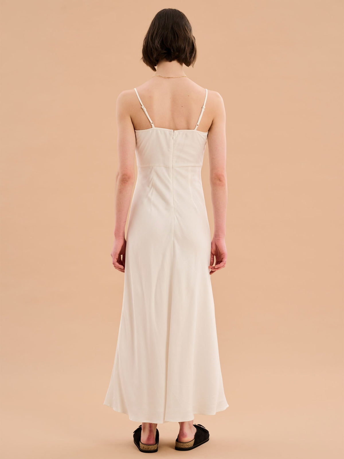 Blossom Strappy Dress in White