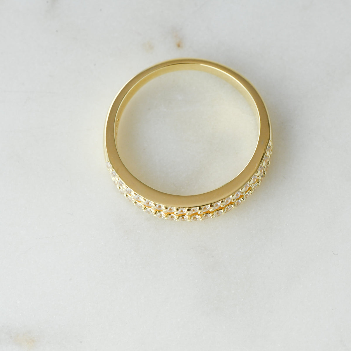 CZ Double Band Ring