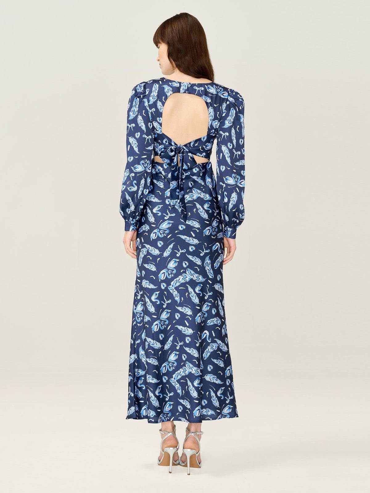 Francoise Dress in Swan Print