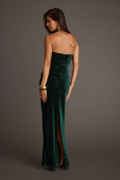 Jones Emerald Velvet Maxi Dress
