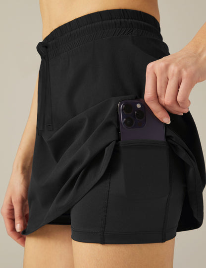 Stretch Woven In Stride Lined Skirt