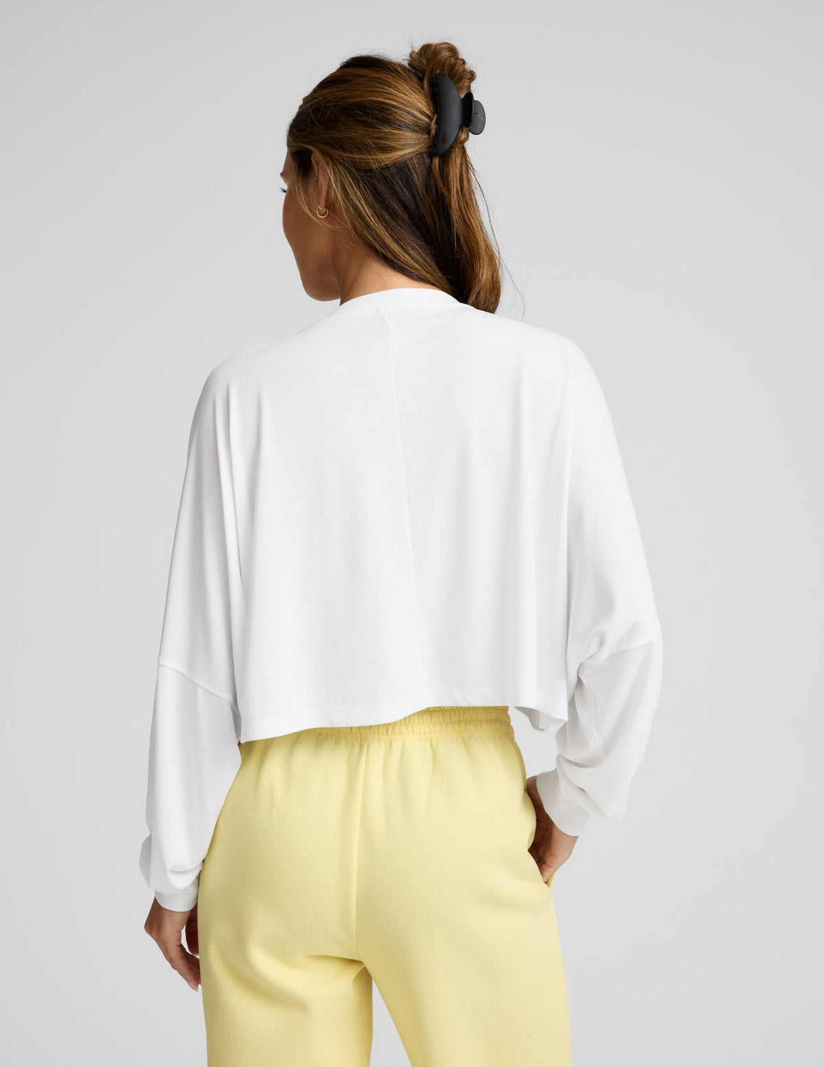 Studio Luxe Cropped Long Sleeve Tee